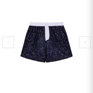 NWT Navy Sequin Handover Shorts